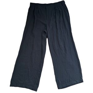 A New Day Wide Leg Black Pleated Pants Size 17/XXL